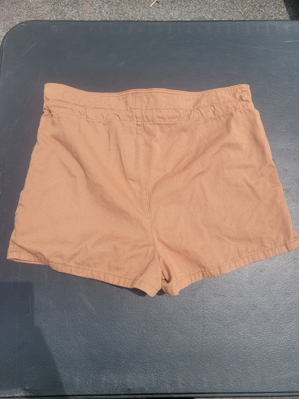 BDG Rust/Tan Button-Front Drawstring Waist Shorts - Picture 3 of 3